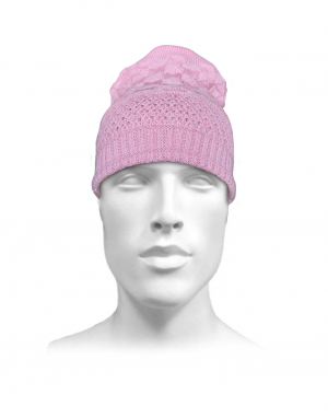Unisex acrylic  self Designer Cap pink
